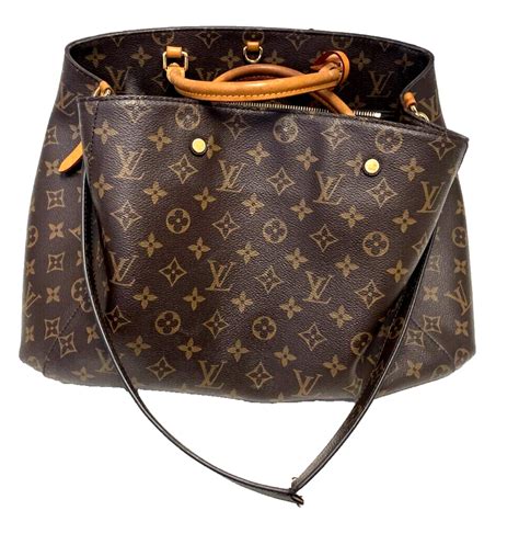 Louis Vuitton LV Hand Bag M41056 Montaigne MM Brown 